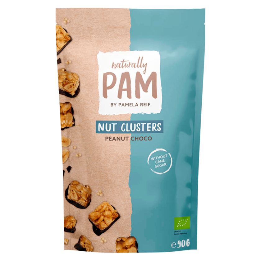Naturally Pam Nut Clusters Peanut Choco Bio 90g